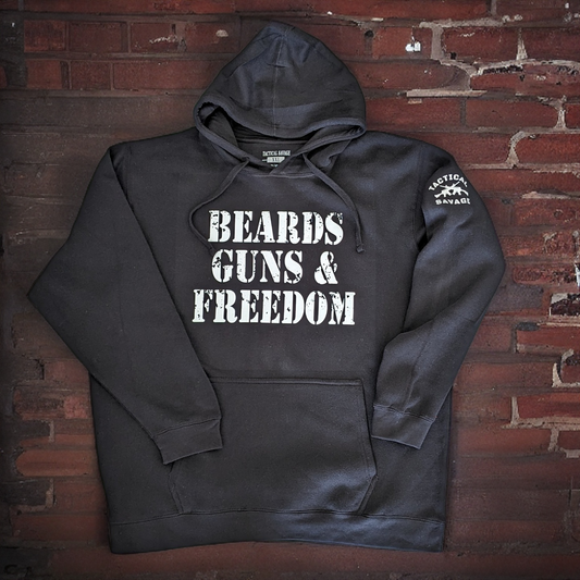 Beards, Guns, & Freedom hoodie